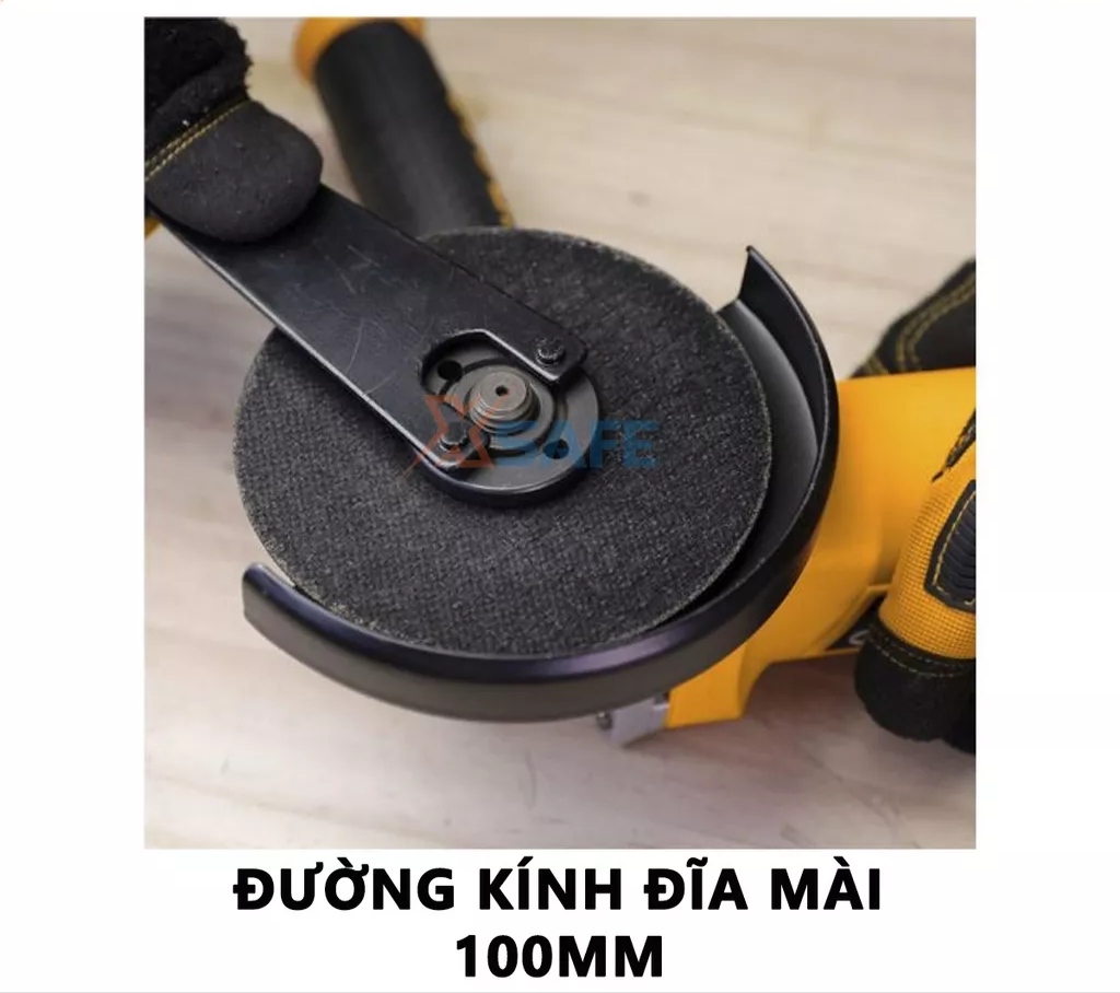 Máy cắt mài góc 750W AG750282 đĩa 100mm công tắc đuôi, dòng Công Nghiệp, bảo hành hãng 6 tháng Toàn Quốc