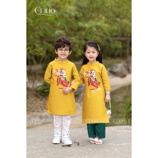 Siêu phẩm áo dài cách tân gia đình mẹ . bé . bố. cao cấp hàng thiết kế đẹp ảnh thật giá siêu rẻ chất tapta cao cấp