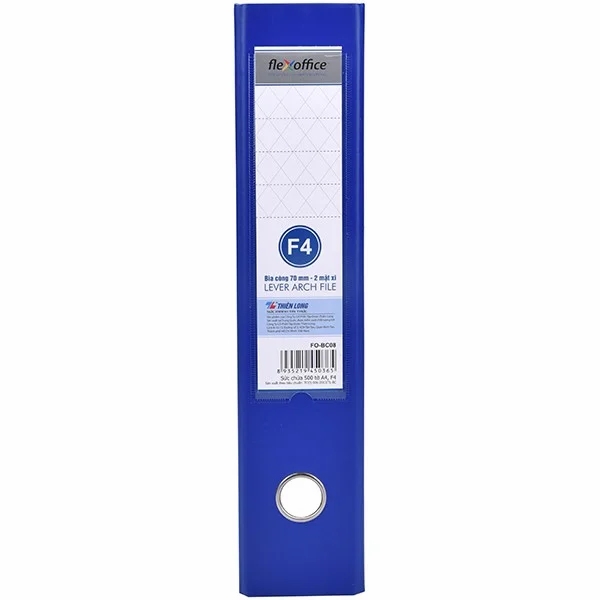 Bìa Còng 70mm F4 Flexoffice FO-BC08 - Xanh Đậm
