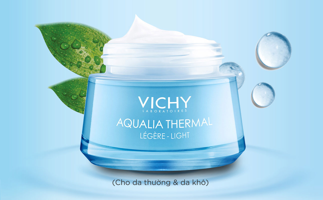 Kem Dưỡng Ẩm Cho Da Khô Da Mất Nước Và Da Nhạy Cảm Vichy Aqualia Thermal Light 50ml