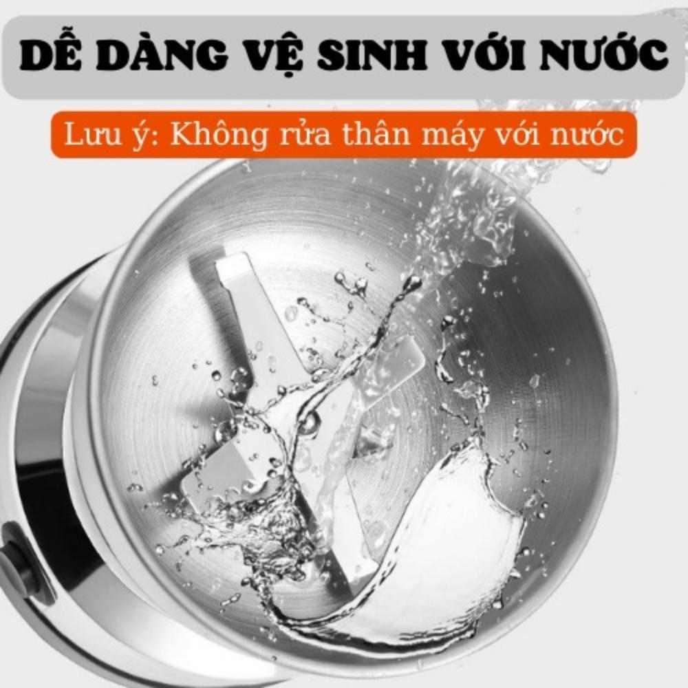 Máy xay hạt khô, xay bột, gia vị cà phê đa năng,công suất 300w,6 lưỡi dao cực bén, chất liệu cối inox, siêu tiện lợi