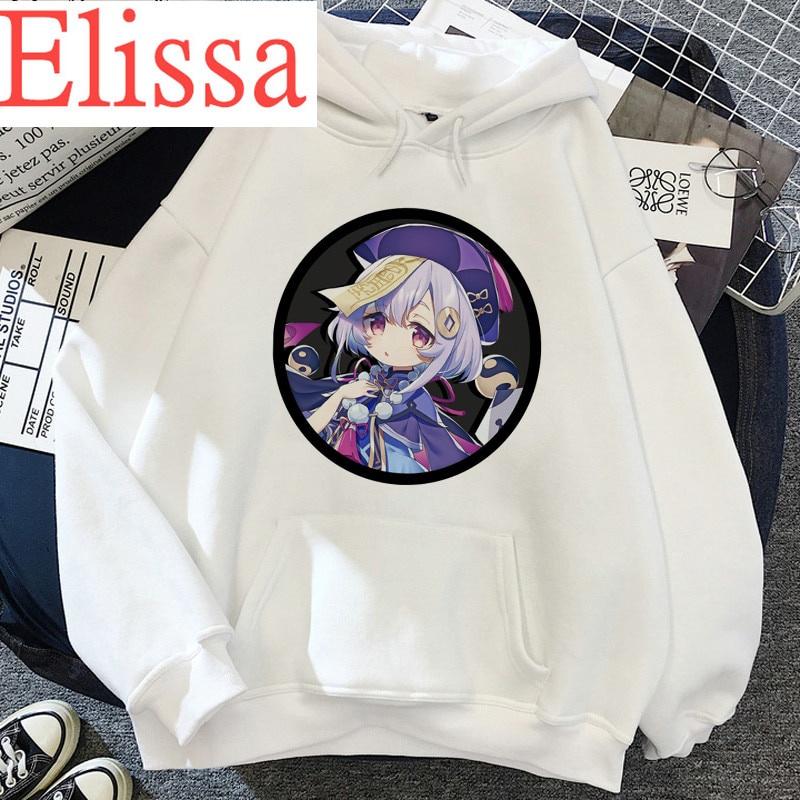 Genshin Impact Áo Hoodie Unisex In Họa Tiết Hoạt Hình Kawaii Mùa Đông Ấm Áp Đơn Giản Vui Nhộn Cho Nam Nữ