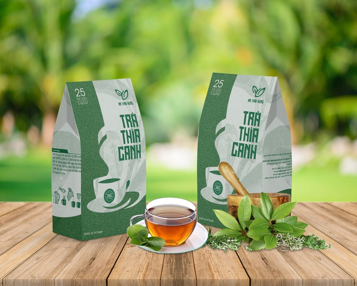 Combo 03 hộp Trà Thìa canh Thái Hưng 25 túi lọc x 5g Khắc tinh của bệnh tiểu đường