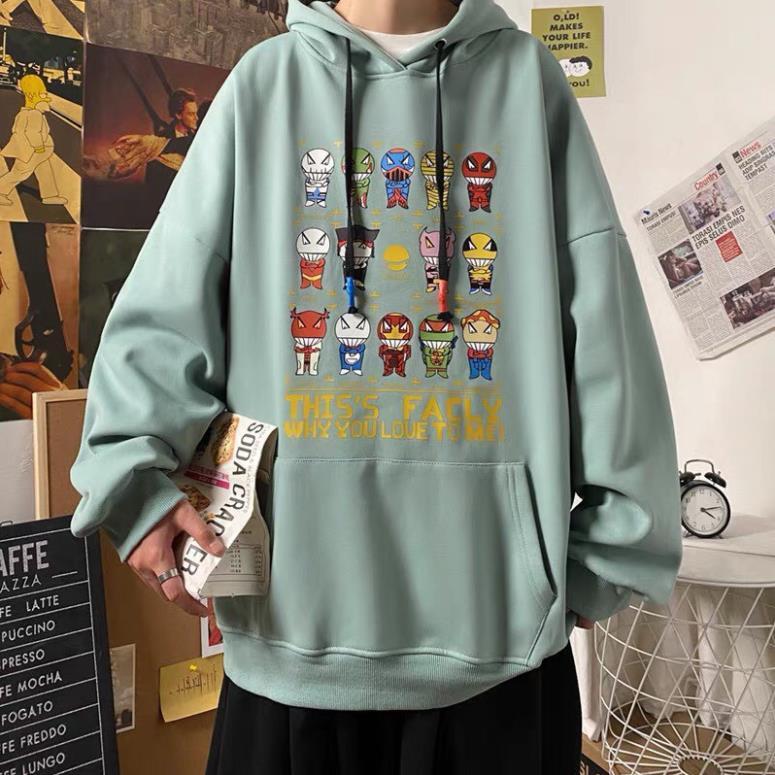 Áo hoodie nỉ unisex form rộng FACLY nam nữ phong cách thời trang kim gia