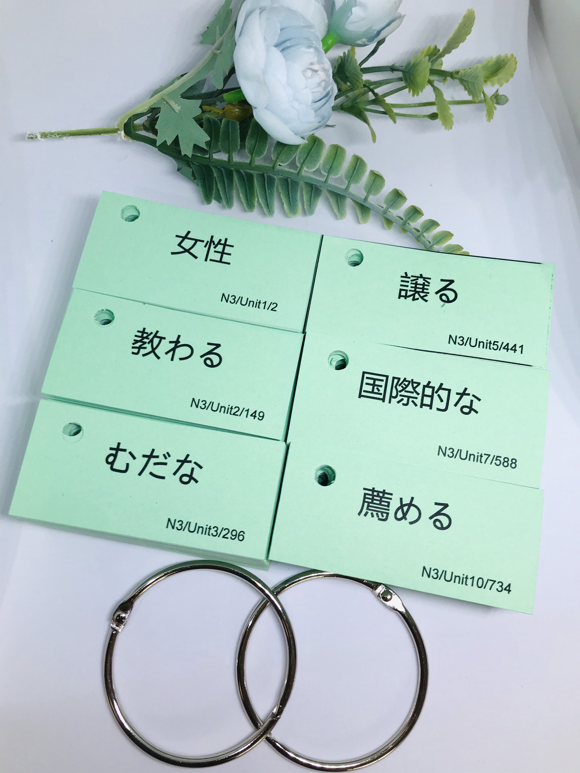 FLASHCARD TIẾNG NHẬT N3 MIMIKARA 880 THẺ