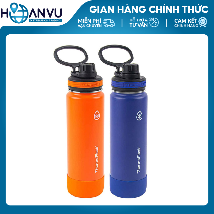 Bình Giữ Nhiệt Thép không Gỉ ThermoFlask Leakproof Spout Lid, 4 màu (710ml)