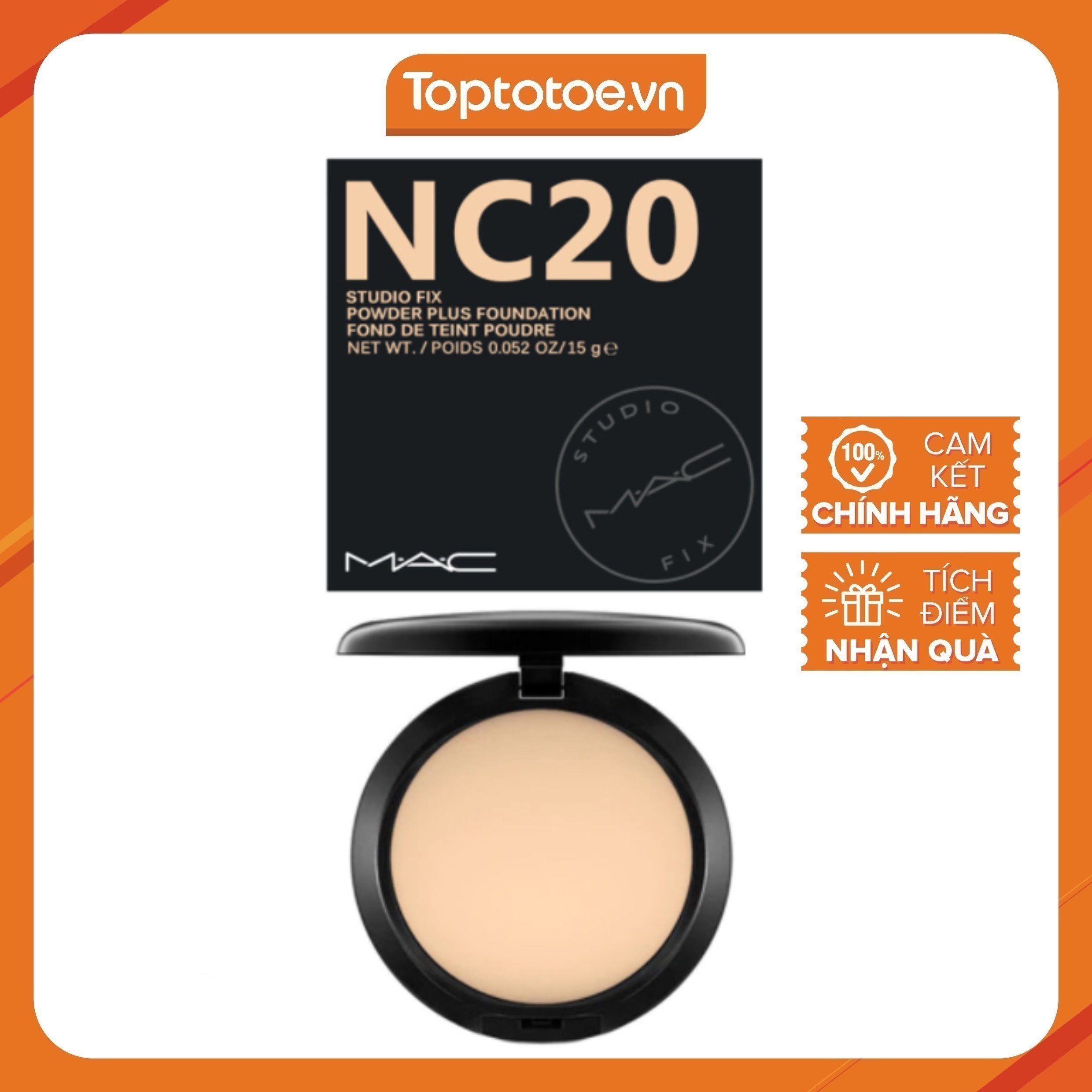 Phấn Nền Dạng Nén M.A.C Studio Fix Powder Plus Foundation M510 (15g)