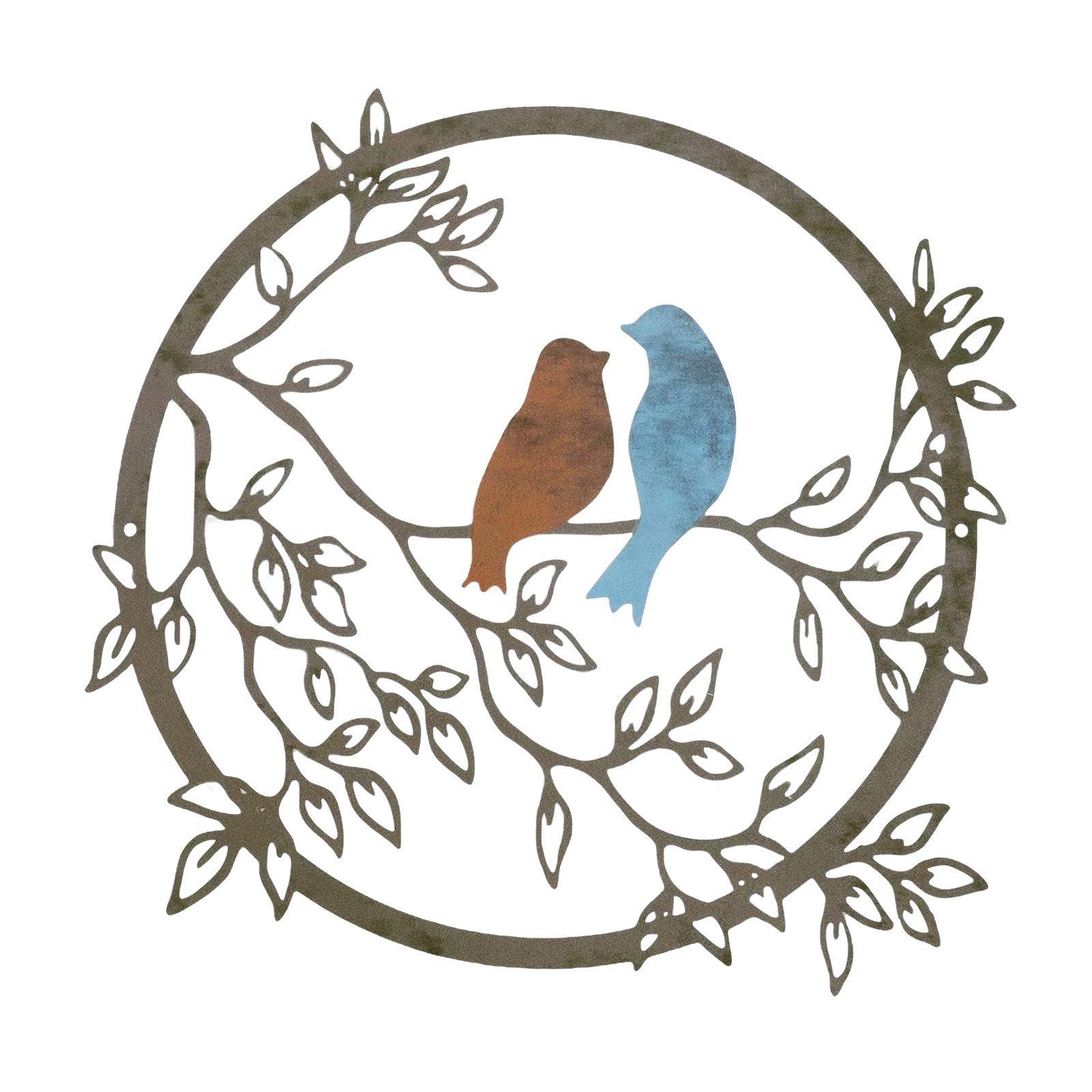 Decorative Bird Wall Silhouette Iron Metal Wall Art for Party Home Decor