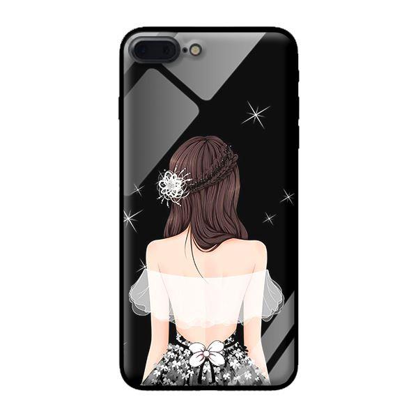 Ốp kính cường lực cho iPhone 7 Plus Cô Gái Áo Trắng - Hàng chính hãng