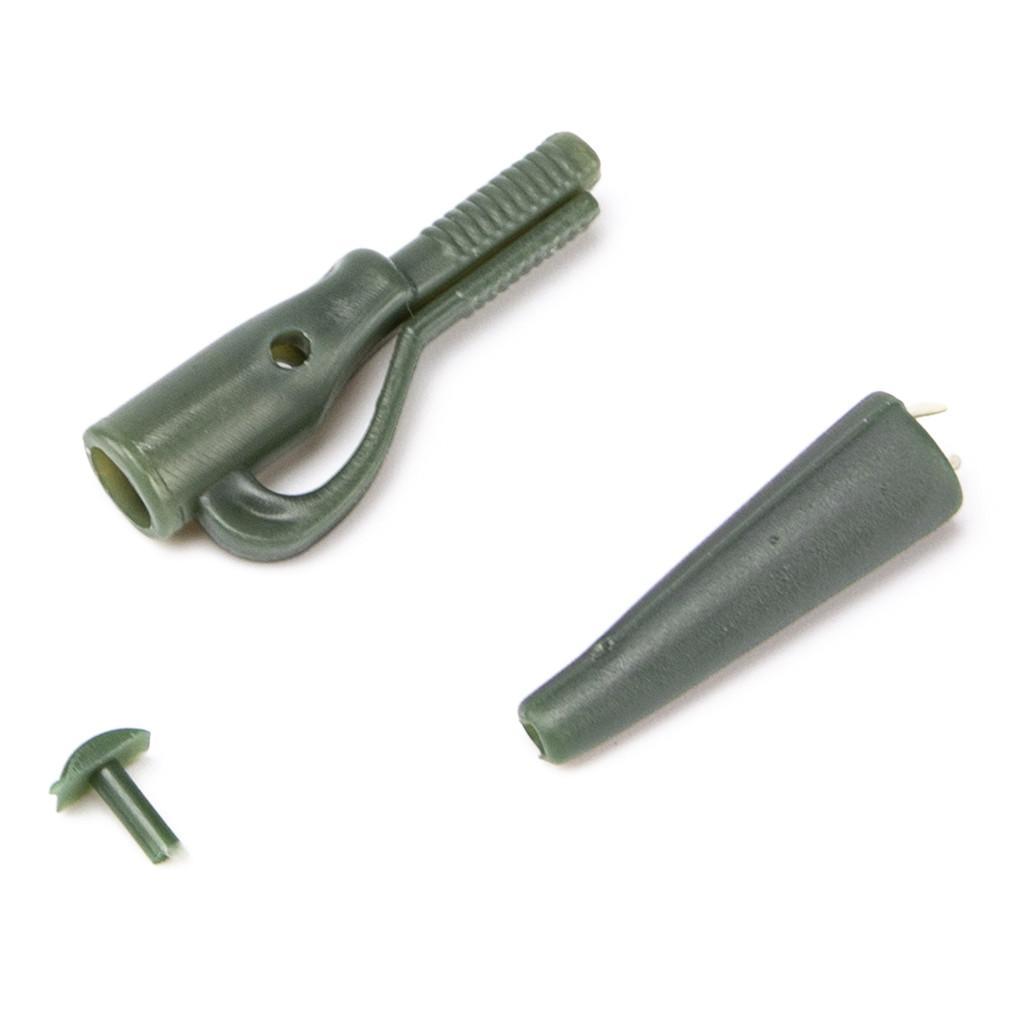 100pcs Fishing Lead Clips with Pin Rubber Tube Safety Carp Fishing Tackles