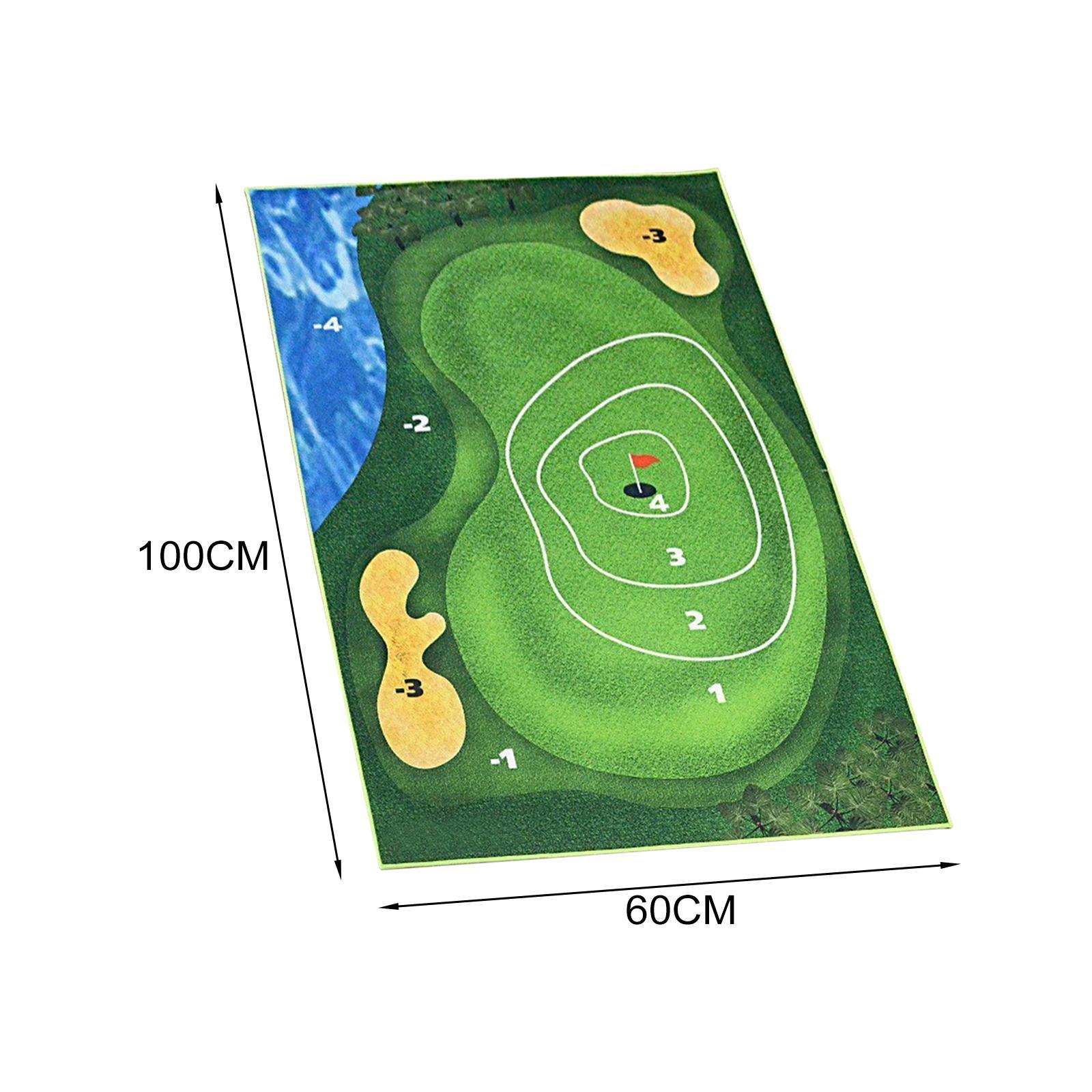 Golf Game Mat Golf Game Set Practice Mat with Chipping Mat Golf Training Aid