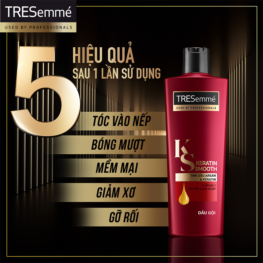 Dầu gội Tresemme đỏ bổ sung Keratin