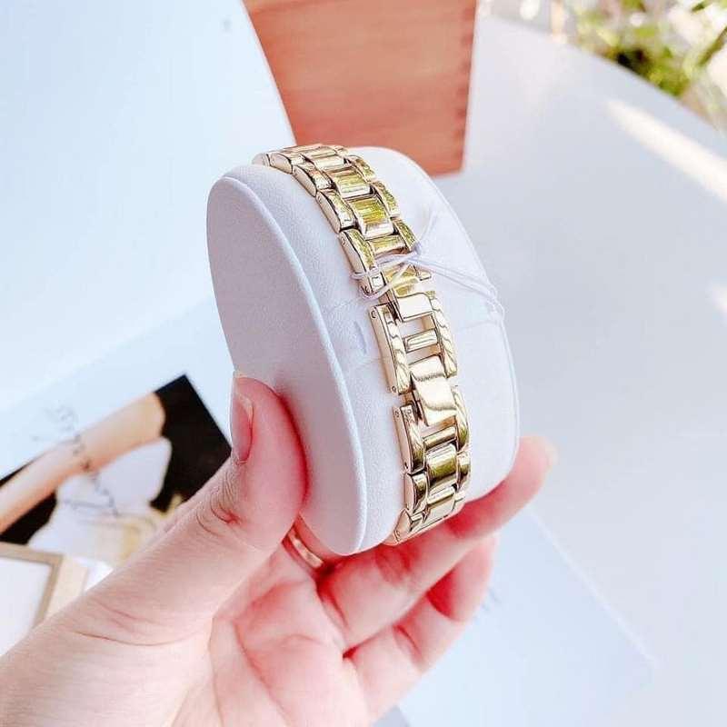 Đồng Hồ Nữ Armitron 75/5764BKGP dây bạc mặt khảm trai hồng (Size 24mm)