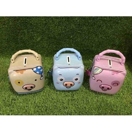 Ống heo két sắt tiết kiệm có khóa cho bé