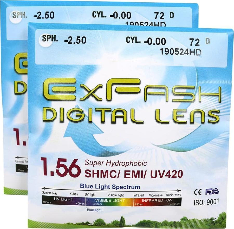 Tròng kính viễn EXFASH LENS 1.56 SHMC 420UV (1 miếng)