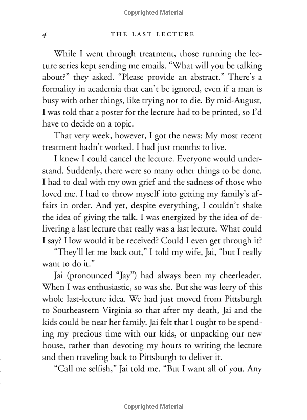The Last Lecture