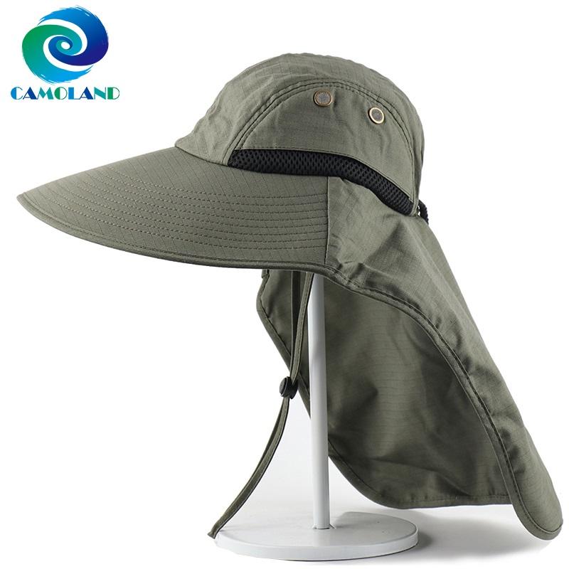 Nam Xô Nón Có Cổ Vạt Nắng Mùa Hè Nữ Đi Dài Rộng Vành Câu Cá Mũ Ngoài Trời Chống Tia UV đi Bộ Đường Dài Nón