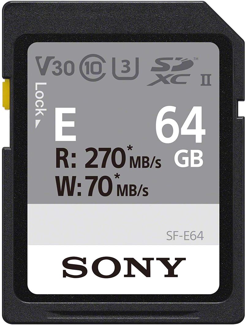 Thẻ nhớ Sony 64GB SF-E64 270-70 MB/s U3 4K - Hàng Chính hãng