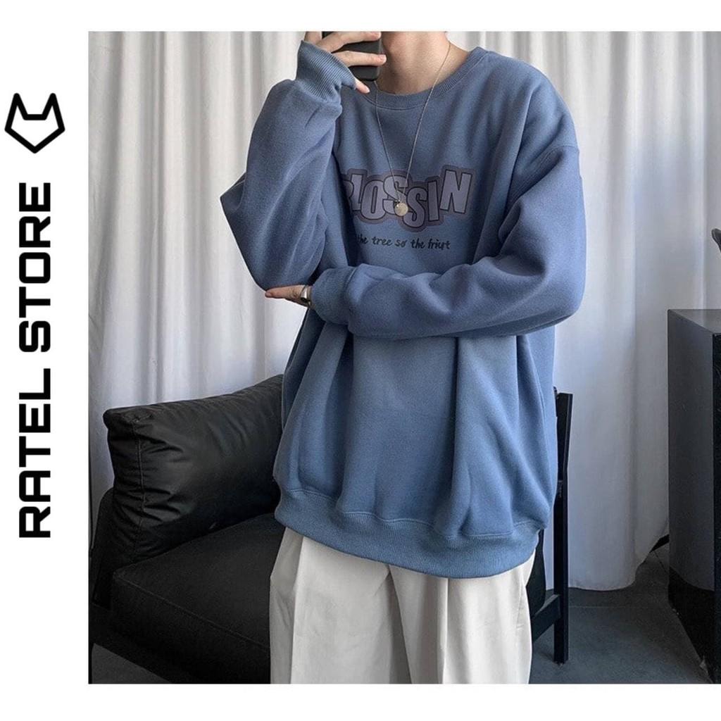 Áo Sweater Nỉ Bông Nam Nữ Blossin Thu Đông Unisex Form Rộng