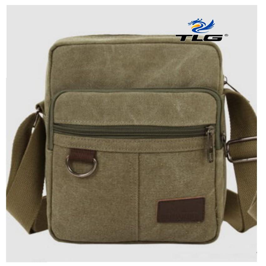Túi đeo chéo canvas phối da Đồ Da Thành Long TLG 208109