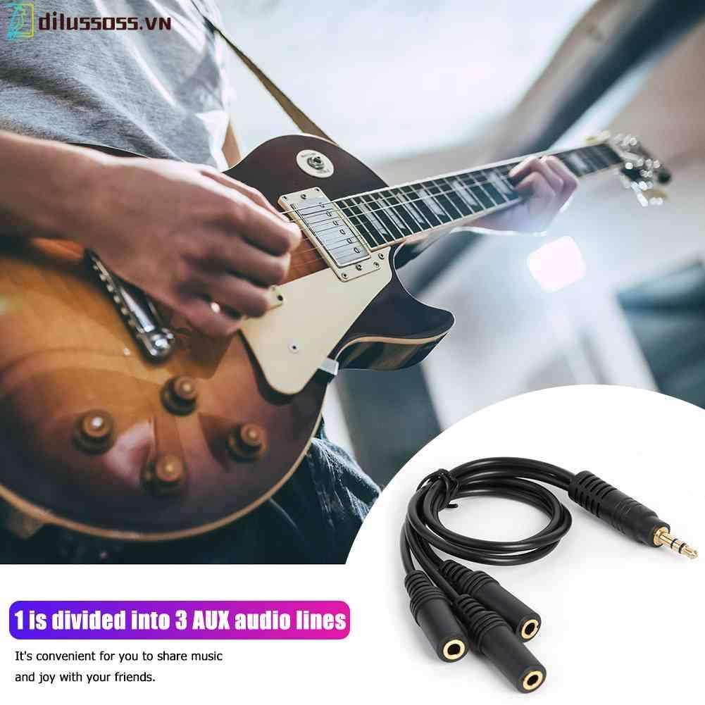 Dây Cáp Âm Thanh Chia 3 Cổng 3.5mm Thành 3 Cực