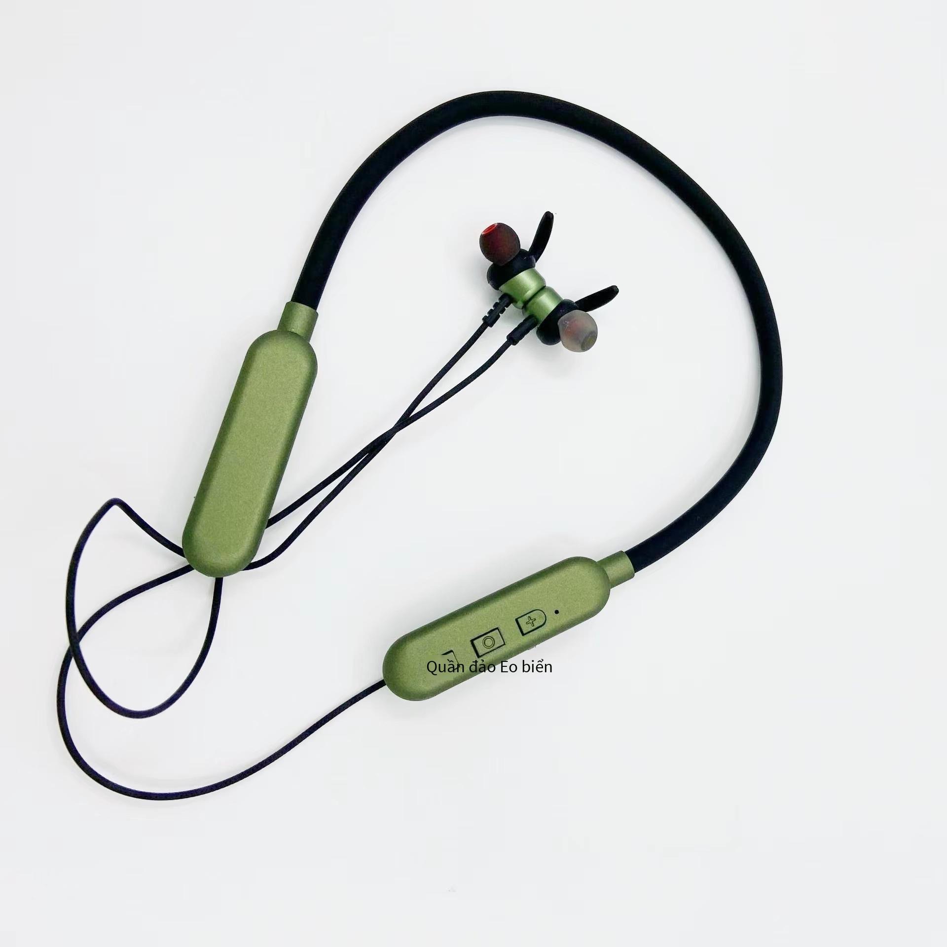 Phong cách mới nhất ANT-01 Tai nghe Bluetooth đeo cổ công suất chờ siêu dài 5.0 tai nghe siêu trầm gọi nhạc thể thao điện tử