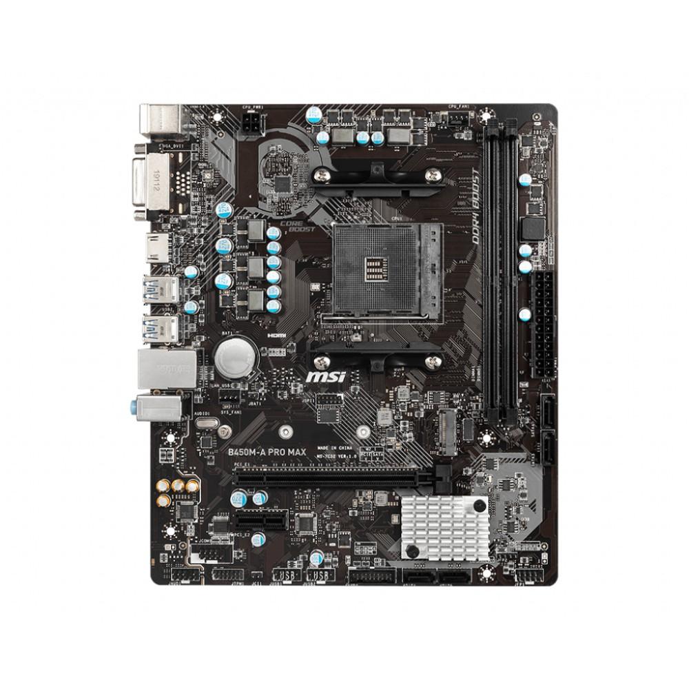 Bo mạch chủ Mainboard MSI B450M - A PRO MAX- HÀNG CHÍNH HÃNG