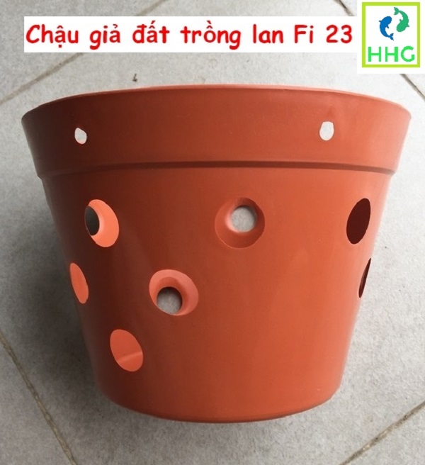 20 chậu giả đất trồng lan Fi 23 - đường kính 23cm