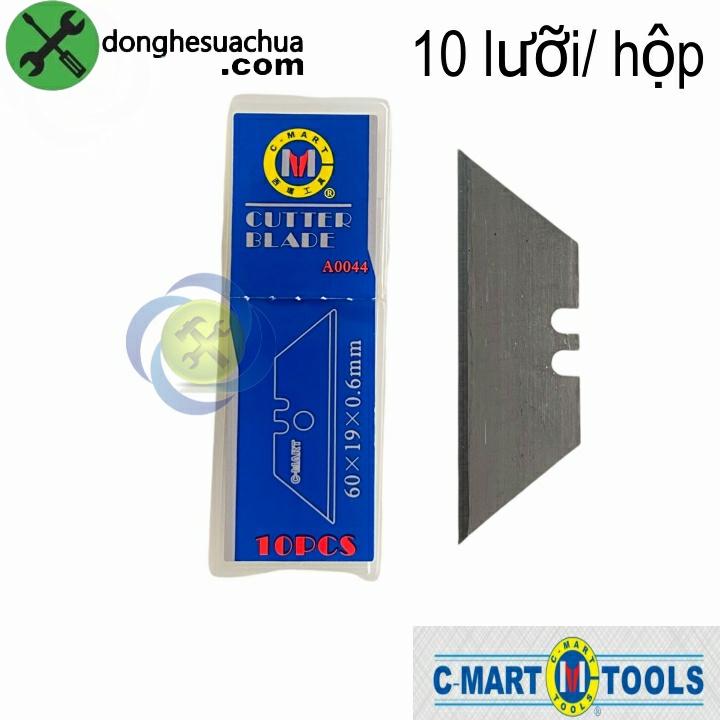 Lưỡi dao rọc giấy C-Mart A0044 kích thước 60 x 19 x 0.6mm