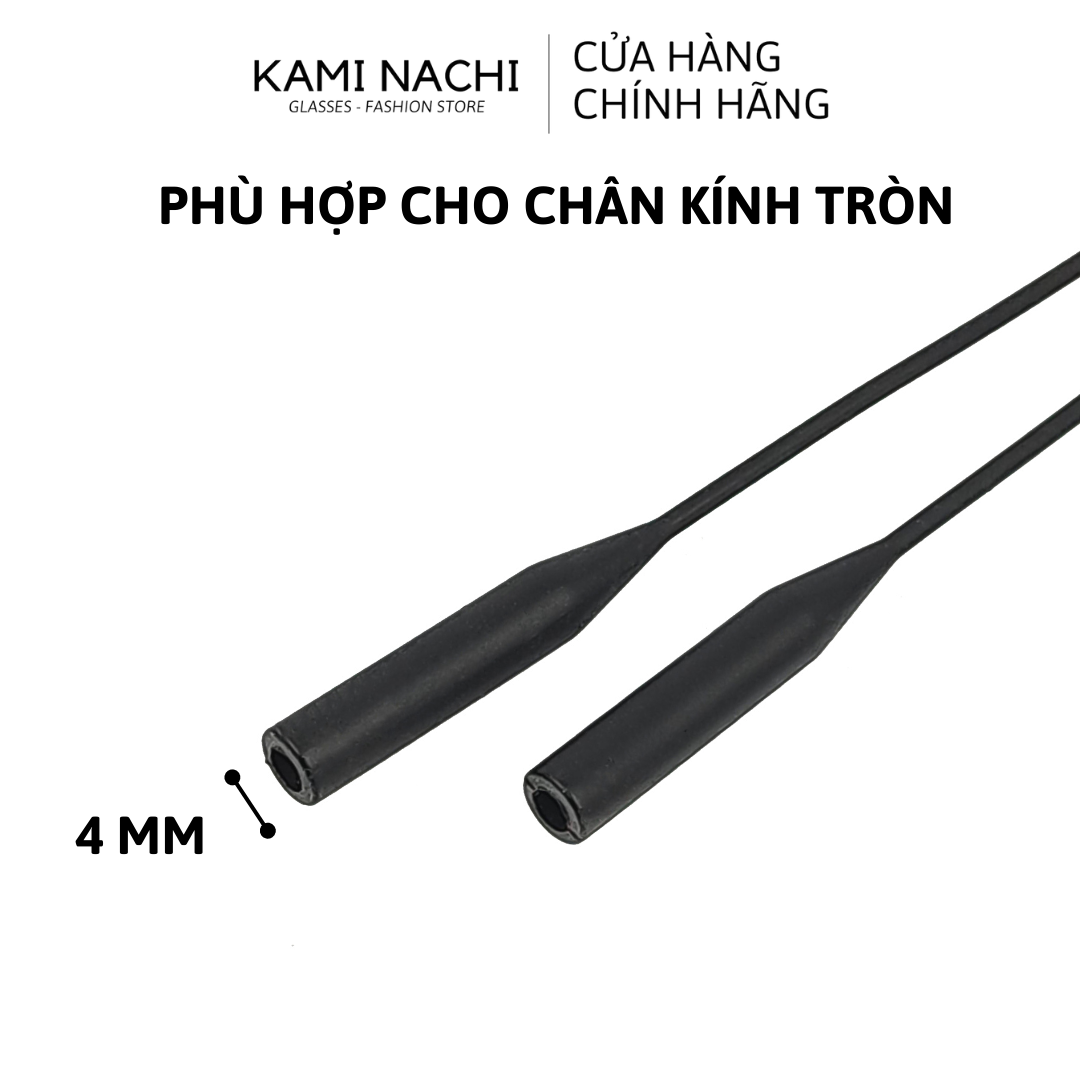 Dây đeo chống trượt cho mắt kính KAMI NACHI phiên bản nâng cấp lỗ tròn 4mm chất liệu silicon