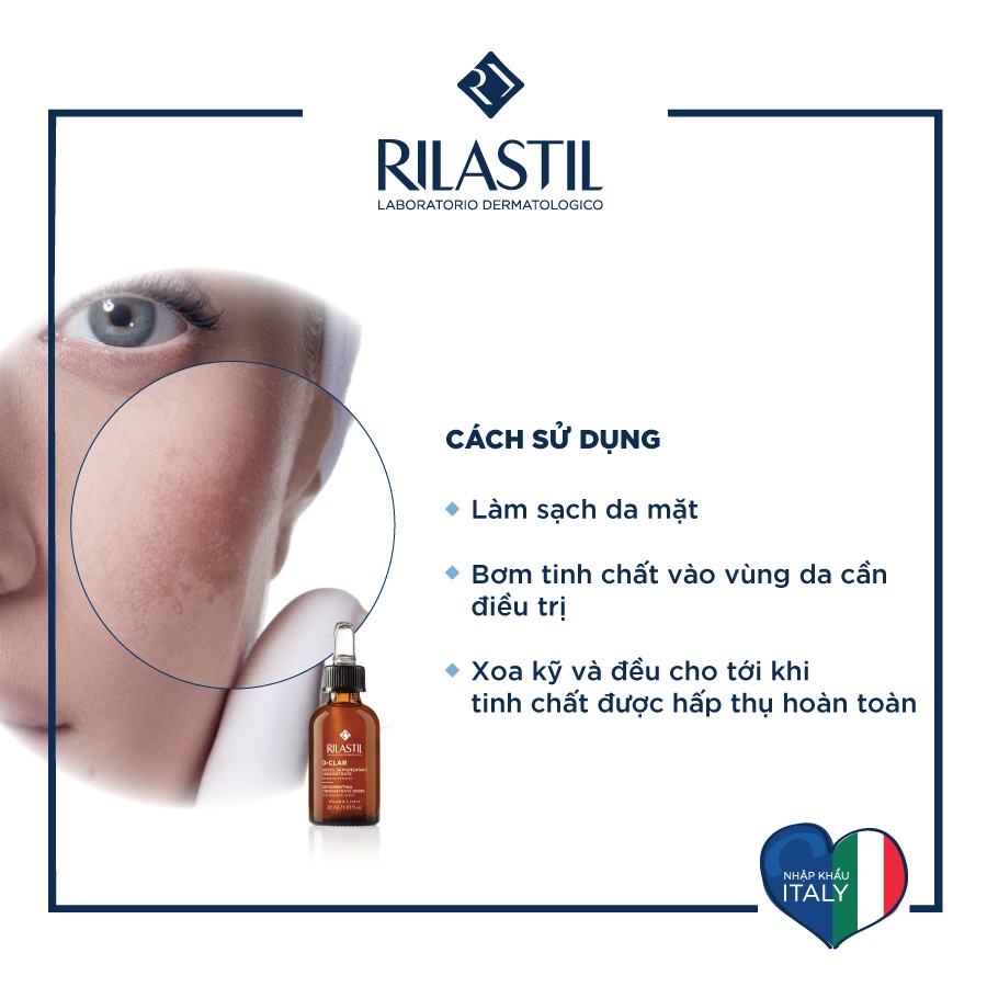 Serum ngừa nám và đều màu da Rilastil D-Clar Depigmenting Drops 30ml