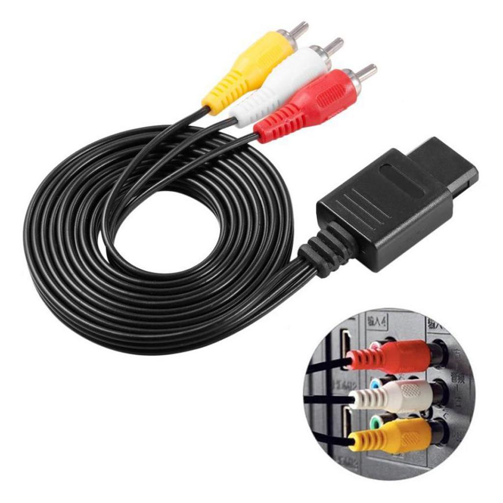 AV Audio Video Cable 1.8 M 6 Feet for 64 N64 Game Cube