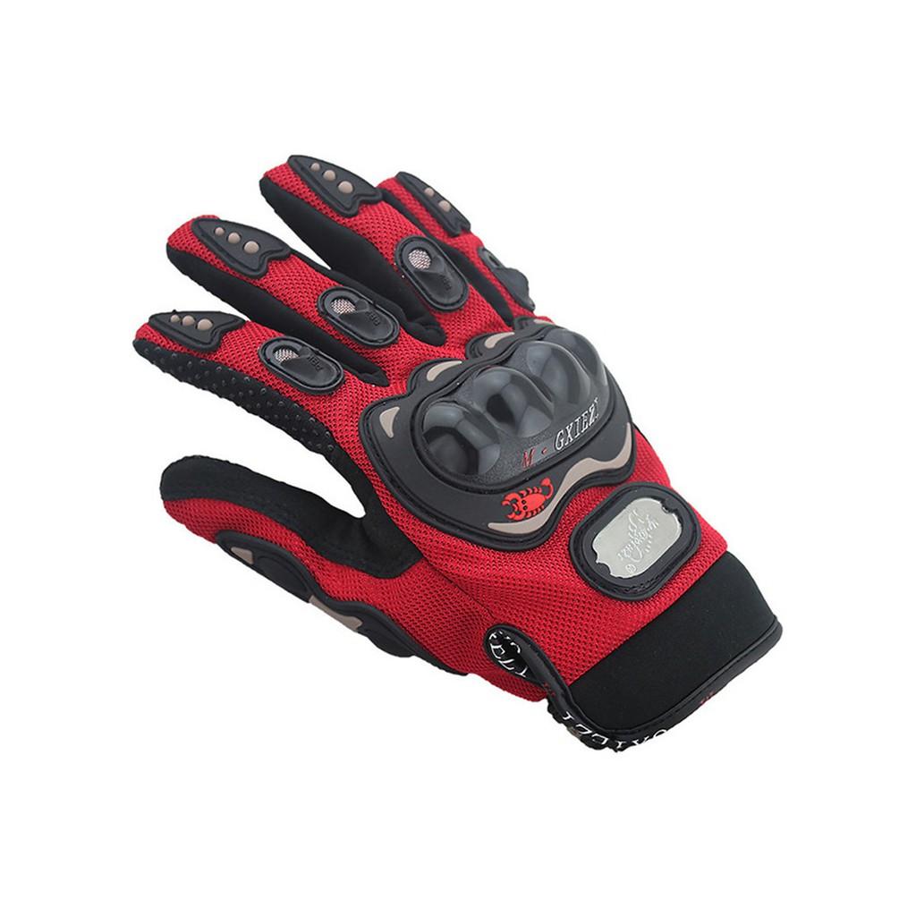 Bao tay, Găng tay xe máy moto đi phượt Full Ngón - Đỏ - XL