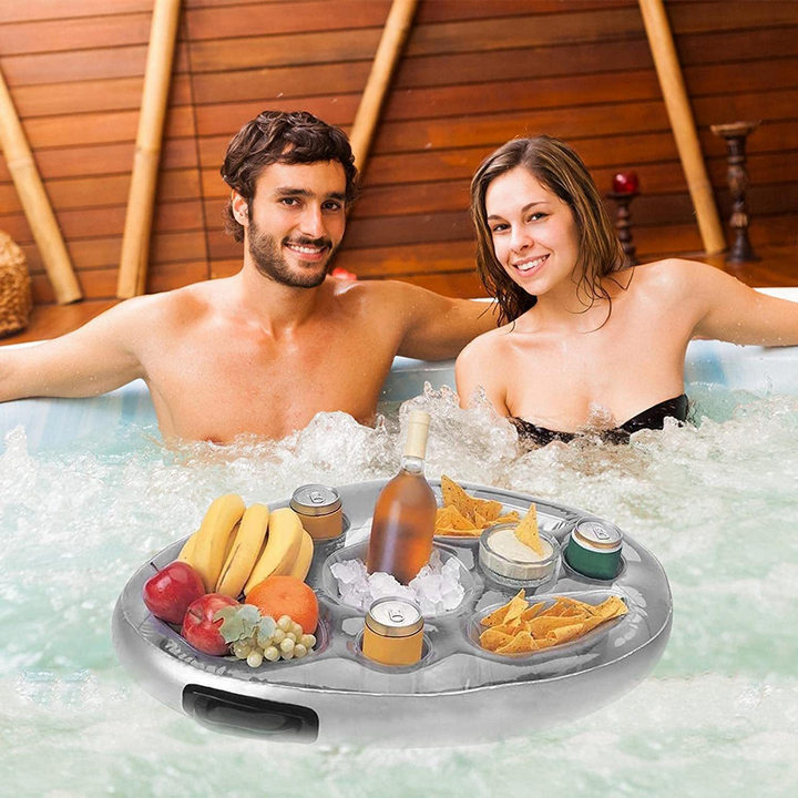 Khay Nổi Tiệc Hồ Bơi Floating Drinks Hot Tub Đựng Đồ Ăn Nước Uống - Home Decor Furniture