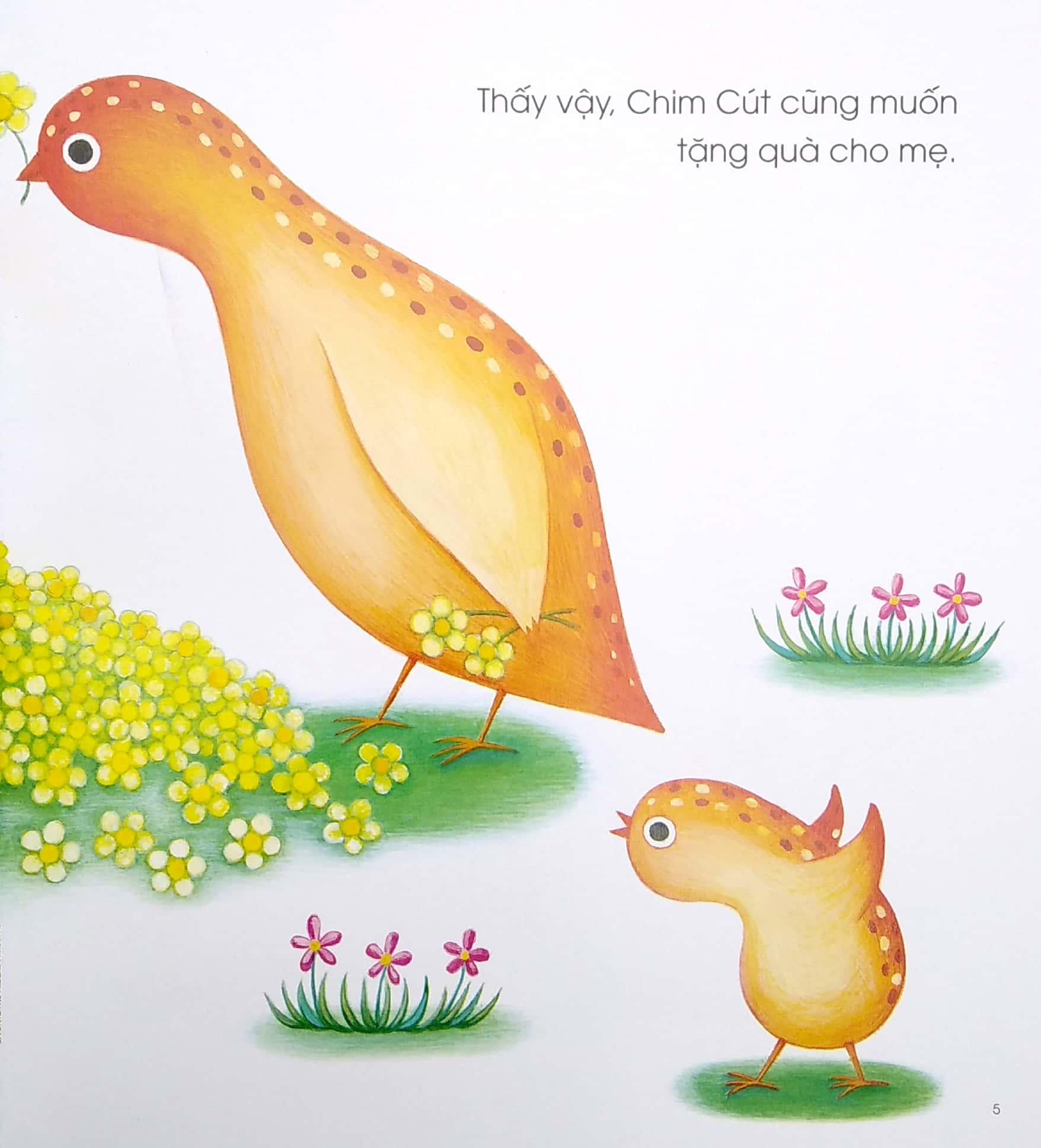 Ehon - Bạn Chim Cút - Tìm Quà Tặng Mẹ