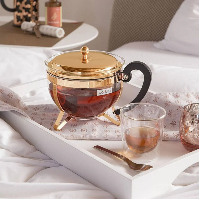 Ấm Pha Trà BODUM CHAMBORD, Chất Liệu Thủy Tinh, Dung Tích 1L, Made in Portugal