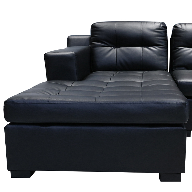 Sofa Chữ I Cánh Phải Juno Ellen 240 x 155 x 78 cm (Đen)