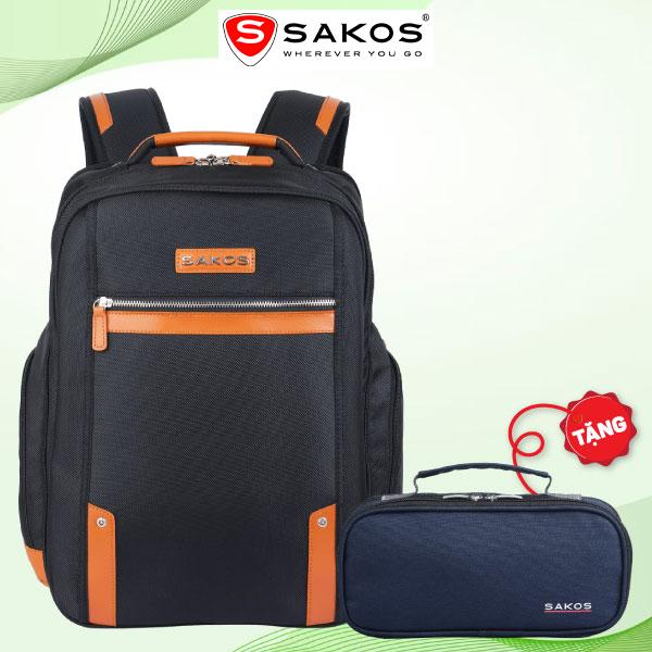 Ba Lô Laptop Empire B - 15 Inch - Sakos SBVD08KBNG00 - Đen Phối Nâu