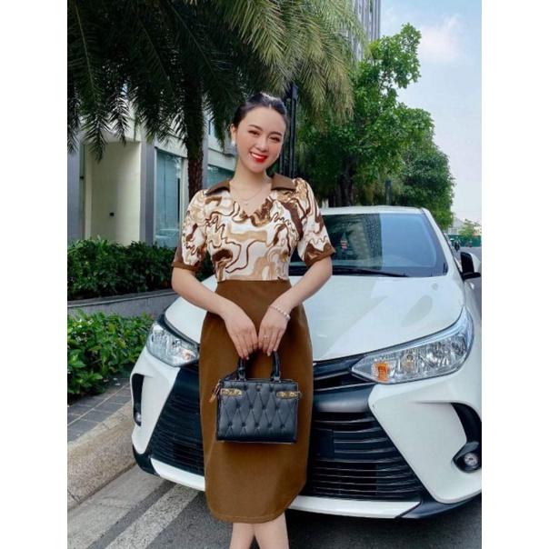 ĐẦM CÔNG SỞ CỔ V BẺ XINH XẮN