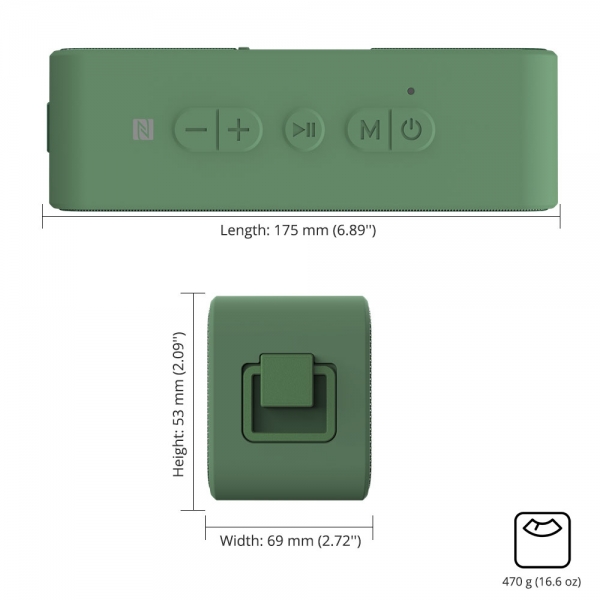 Loa Bluetooth 5.0 Tronsmart T2 Plus công suất 20W hỗ trợ TWS và NFC ghép đôi 2 loa, âm thanh vòm 360 độ kết hợp bass trầm chống nước IPX7, có Mic đàm thoại - Hàng chính hãng