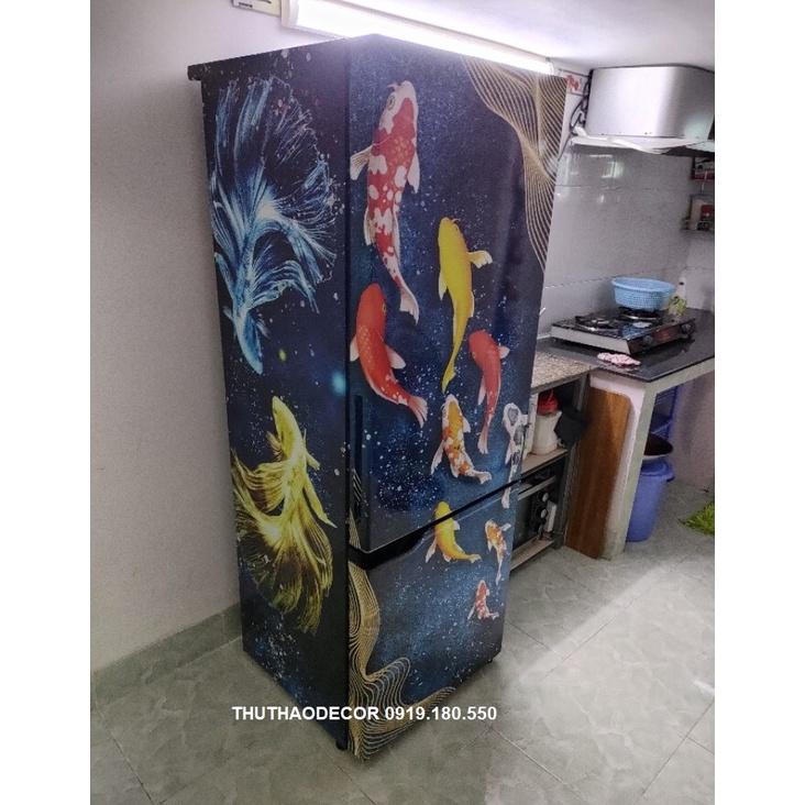 COMBO 3 MẶT GIỐNG NHAU - Decal dán kín tủ lạnh