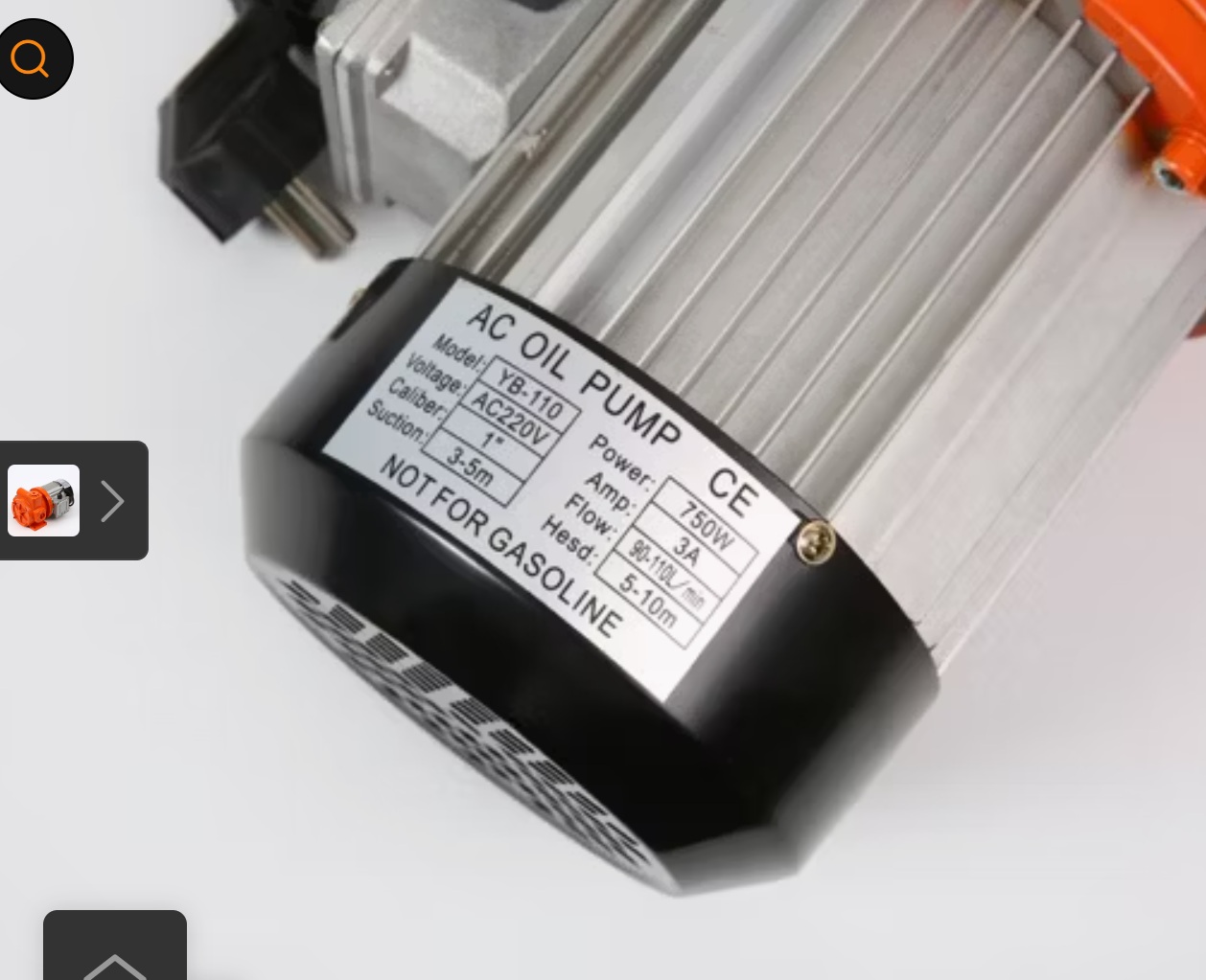 Máy Bơm Dầu Diesel YB-110 – 220V, 110L/phút, Có Van Hồi Dầu, Bơm Nhanh &amp; Ổn Định