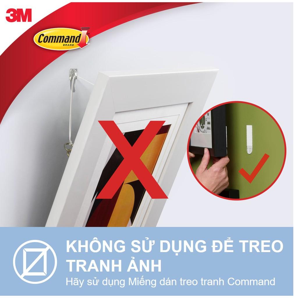 Bộ 20 Móc dán tường trong suốt Command 3M tải trọng 225g - Bám cực chắc, tháo cực dễ, phù hợp cho trang trí 17026