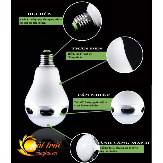Đèn led đổi màu phát nhạc bluetooth