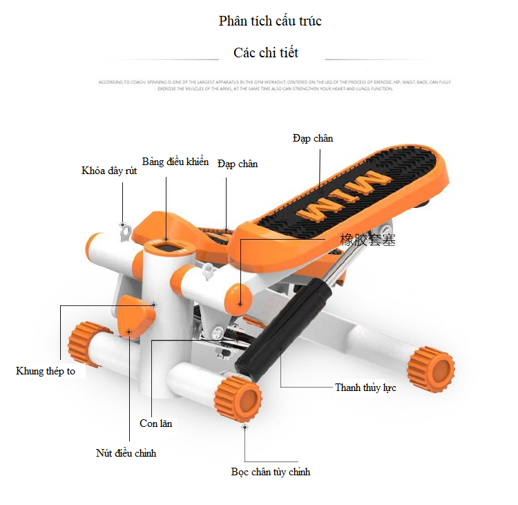 Máy chạy bộ mini MIM( tặng kèm dây và đĩa xoay eo)