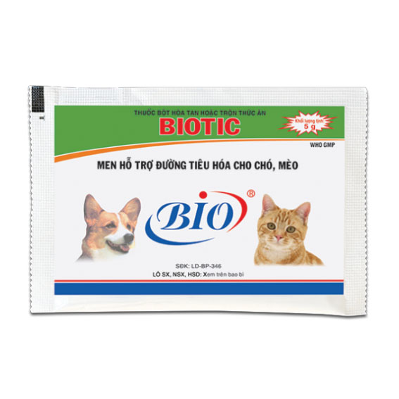 Men Hỗ Trợ Tiêu Hóa Bio Dành Cho Chó Mèo 5g