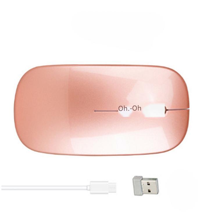 Chuột sạc không dây 2.4G phong cách mới nhất chuột chế độ kép quà tặng văn phòng chuột siêu mỏng không ồn