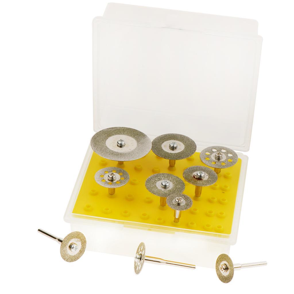 Diamond Coated Cutting Wheels Saw Blades Disc Rotary Tool Kit Handle 3.17mm