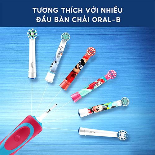 Bàn chải điện trẻ em Oral-B Stages Power Extra Soft 3+ D12.513K - Hàng chính hãng