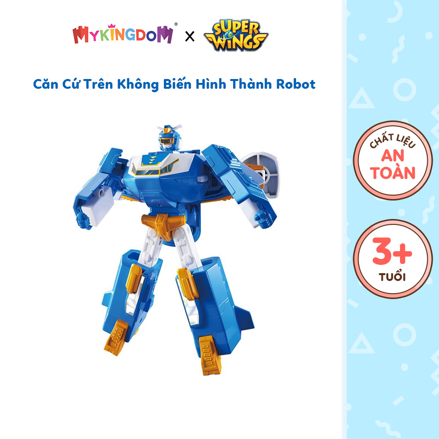 Đồ Chơi SUPERWINGS Căn Cứ Di Chuyển Trên Không Biến Hình Thành Robot YW760288